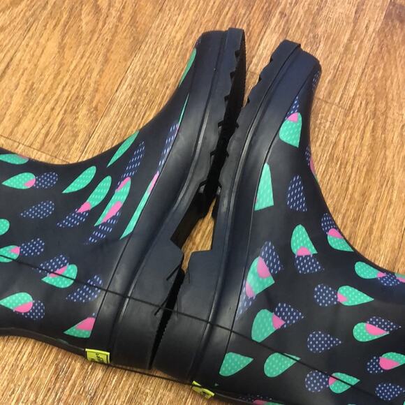 Western Chief Multicolored Raindrop Rain Boots Size 10 - Picture 9 of 13